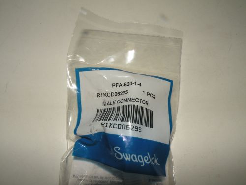 Swagelok PFA Teflon 3/8&#034; Male Connector, PFA-620-1-4