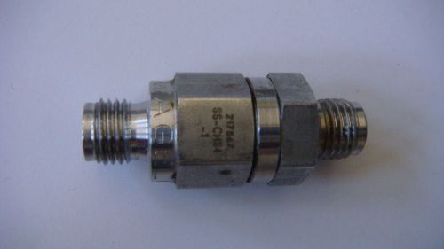 Swagelok SS-CHS4-1 Poppet 6000 psi, 413 bar Check Valve, 1/4&#034; Tube Fitting