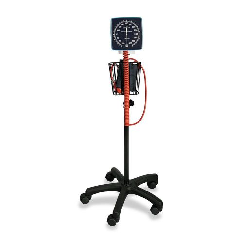 Medline Adult Mobile Aneroid Sphygmomanometer - Black (MDS9407)