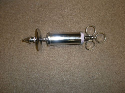 METAL IRRIGATING EAR SYRINGE- GERMAN STAINLESS-SICOA 2 OZ W/SHIELD - 2PCS