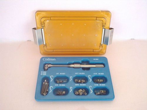 Codman interlaminal cervical surgical fixation clamp set #46-3265 driver 90 deg for sale