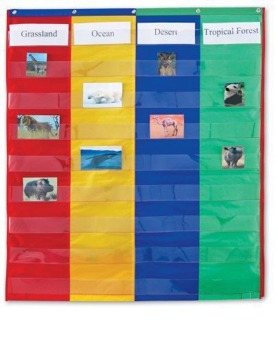 Learning resources 2- and 4- column double-sided pocket char ler2382 for sale