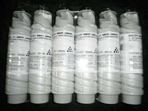 Genuine Ricoh Savin Lanier Toner Type 2120D/2522/5627 841337 QTY6  Free Shipping