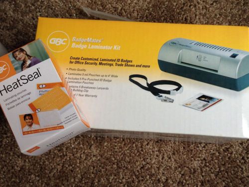 GBC Badgemate Badge Laminator Kit Brand New In The Box