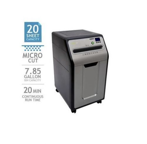 NEW Paper Shredder CD Credit Card 20 Sheet Under Desk Micro Cut GoECOlife Office