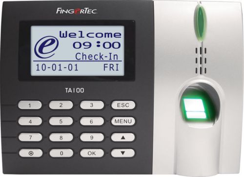 FingerTec Time Attendance Fingerprint Ta102 Time Clock R2 NEW