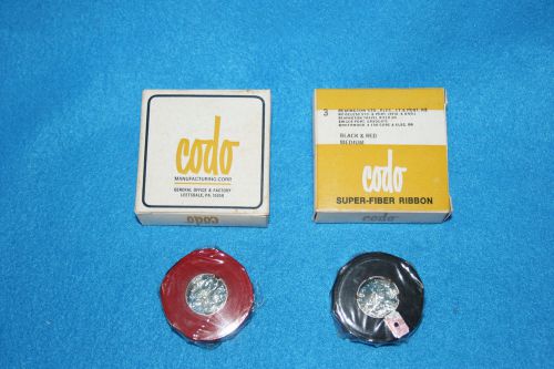 2 VINTAGE CODO SUPER-FIBER RIBBON - REMINGTON STD. ELEC