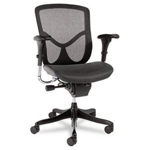 Alera EQ Series Ergonomic Multifunction Mid-Back Chair, Black (ALEEQA42ME10B)