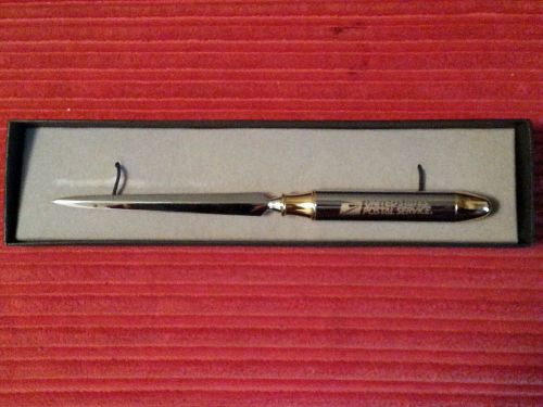 GLEAMING UNUSED US POSTAL SERVICE BRAND LETTER OPENER