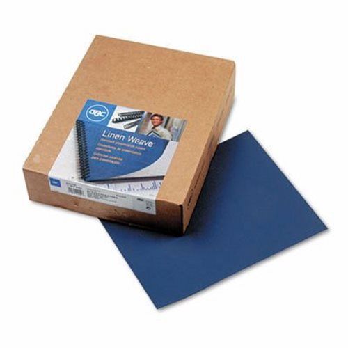 Linen Textured Binding System Covers, 11 x 8-1/2, Navy, 200 per Box (SWI9742450)