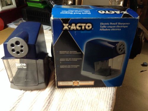 X-Acto 1670 School Pro Edge Blue Desktop Heavy Duty Electric Pencil Sharpener