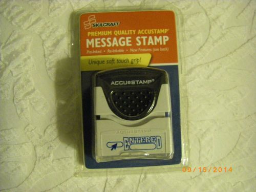 Skilcraft / accustamp message stamp blue entered for sale