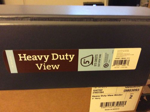 [in] place heavy duty 3 ring binders in blue -new set of 6 for sale