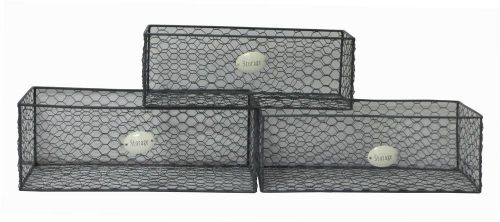 Wire Metal Storage Tray - Set of 3 [ID 3068722]