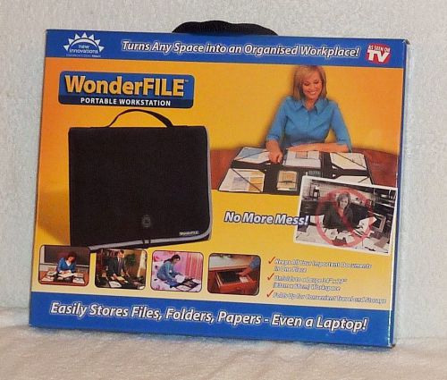 WONDERFILE Portable  Workstation in Black -- BNIB