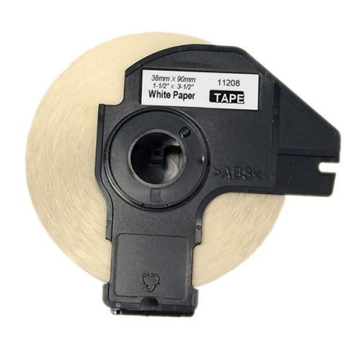 2 pcs label roll compatible for  brother  dk1208 white label rolls (1.5&#034;x3.5&#034;) for sale