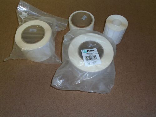 4 ROLLS OF PANDUIT THERMAL LABELS.