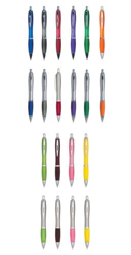 250 pens rubber grip satin silver desk office school - more products in store for sale
