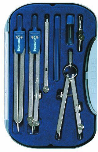 Mars Compass Set In Storage Case 9 Pieces 559 09