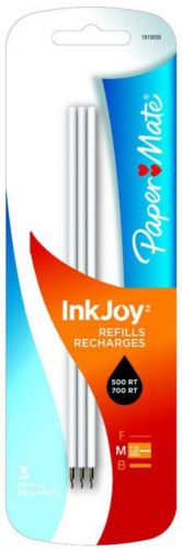 Sanford Paper Mate InkJoy Refill Medium 1.0mm 3 Count Black