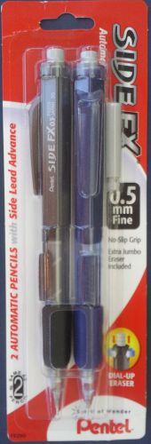 Pentel side fx automatic pencil with eraser refill, 0.5mm, 2 pack for sale