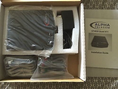 New Alpha Telecom NT4620 Quad NT1 UT-4620 with Cables and Manual Original NIB