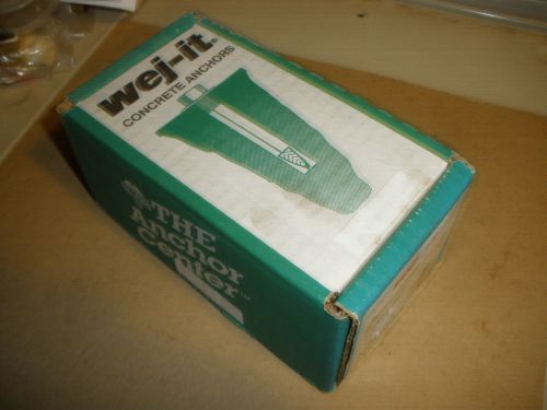 Wej-it  1/2&#034; x 5&#034; h1250 zinc concrete wedge anchors (10) pcs. 1/2-13 for sale