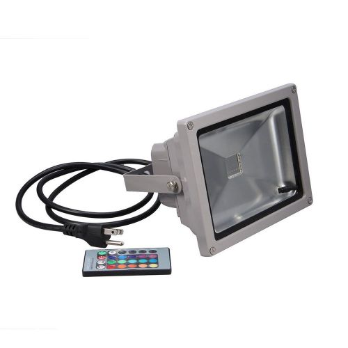 10W RGB Waterproof led Flood light Outdoor Landscape Lamp + Remote Control