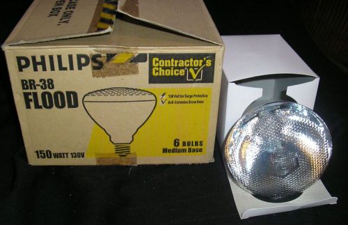 Case of 6 150br38/fl  - 130 volt 150 watt br38 reflector bulb e26 base flood for sale