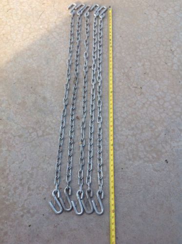 5- 4&#039; safety chains galvanized