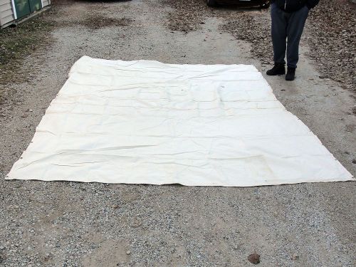 9x12 QUALITY WHITE HEAVY CANVAS FLOOR DROP CLOTH USA PAINTER TARP BRASS GROMMET