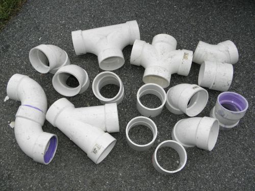 4&#034; DWV WASTE FITTINGS CHARLOTTE PIPE LOT