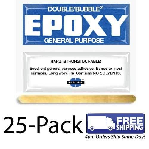 25-pack-double bubble &#034;blue label&#034; slow-setting general purpose epoxy #04005 for sale