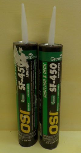 2 Tubes OSI SF-450 SF450 Subfloor Deck Adhesive Wet Frozen Treated Lumber 28 oz