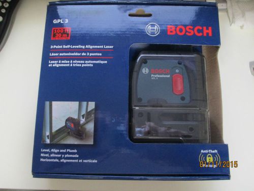 Bosch 3-Point Self-Leveling Alignment Laser GPL3 NEW