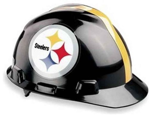 Msa 818407 officially licensed pittsburgh steelers nfl v-gard hard hat for sale