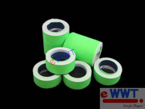 5000 pcs * new green label paper tag for motex mx-5500 price gun labeler bqot316 for sale