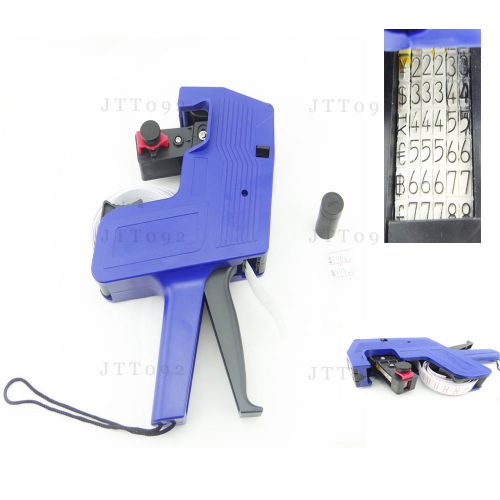 6 digit red tagging supplies label price tag gun labeling +1 ink roller for sale