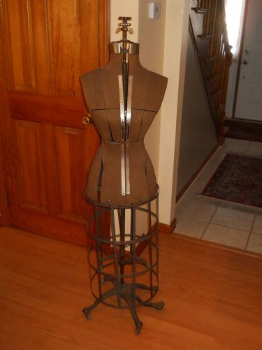 ANTIQUE VICTORIAN ACME L&amp;M ADJUSTABLE DRESS FORM