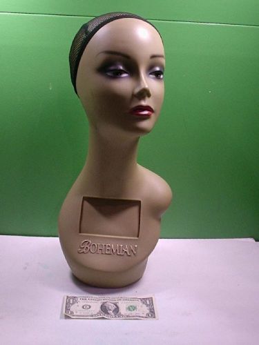 18&#034; bohemian female mannequin with cap holder display wigs or hats for sale