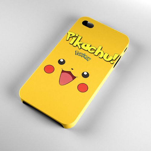 New Japan Anime Pikachu Pokemon iPhone 4 4S 5 5S 5C 6 6Plus 3D Case Cover