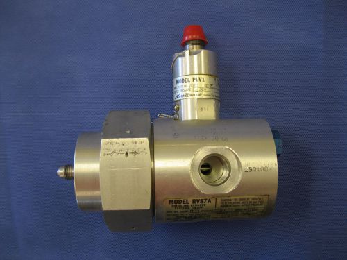 MAROTTA MODEL RV87A PRESSURE REDUCER &amp; PLV1 PRESSURE REDUCER 3000 PSIG