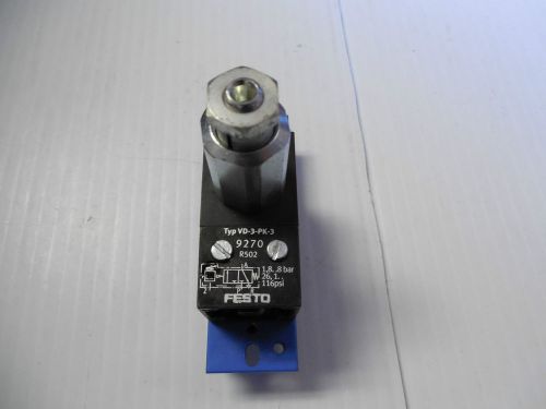 FESTO PNEUMATIC SWITCH VD-3-PK-3 VD3PK3 1,8..8 BAR 116 PSI