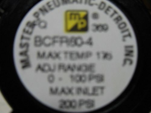 (M2) 1 NEW MASTER PNEUMATIC BCFR60-4 REGULATOR