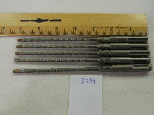 5 NEW BOSCH ANSI SDS PLUS CARBIDE TIPPED 3/16&#034; X 7&#034; DRILL BIT. GERMAN {D384}