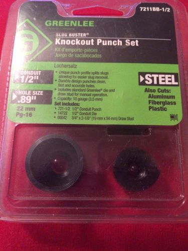 Greenlee 1/2&#034; Knockout Punch Set 7211BB-1/2 *NEW*