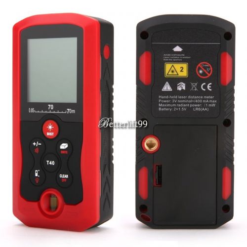 70m/229ft LCD Digital Laser Distance Meter Range Finder Measure Diastimeter BF9