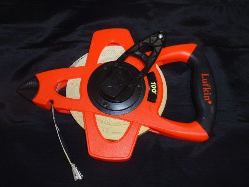 Lufkin hi-viz (visibility) engineer&#039;s fiberglass measuring tape -1/2&#034; x 100 feet for sale