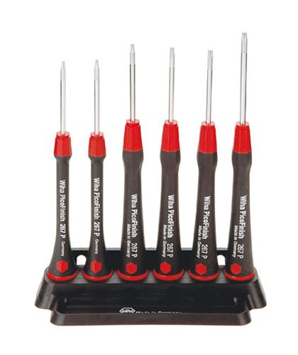 Wiha 267PK6M Precision Torx® Screwdriver Set Mobile PicoFinish 6-Piece T4-T9