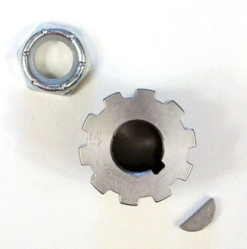 Fan shaft pulley for clarke ez-8 drum sander 66159a with key, nut for sale